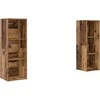 TV staliukas TV spintelių komplektas 2 pcs Senovinis medis 107 x 35 x 37 cm