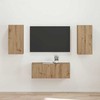 TV staliukas TV spintelių komplektas 2 pcs Amatininkų ąžuolas