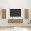 TV staliukas TV spintelių komplektas 2 pcs Amatininkų ąžuolas