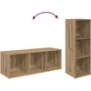 TV staliukas TV spintelių komplektas 2 pcs Amatininkų ąžuolas