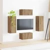 TV staliukas TV spintelių komplektas 2 pcs Amatininkų ąžuolas