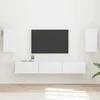 TV staliukas TV spintelių komplektas 5 pcs Balta Apdirbta mediena