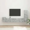 TV staliukas TV spintelių komplektas 3 pcs Betono pilka Apdirbta mediena