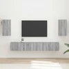 TV staliukas TV spintelių komplektas 5 pcs Pilkas Sonoma Apdirbta mediena