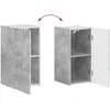TV staliukas TV spintelių komplektas 4 pcs Betono pilka Apdirbta mediena