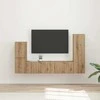 TV staliukas TV spintelių komplektas 4 pcs Amatininkų ąžuolas