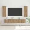 TV staliukas TV spintelių komplektas 5 pcs Amatininkų ąžuolas