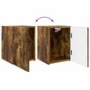 TV staliukas TV spintelių komplektas 4 pcs Rūkyta ąžuolas Apdirbta mediena