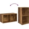 TV staliukas TV spintelių komplektas 4 pcs Senovinis medis 37 x 37 x 72 cm
