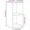 TV staliukas TV spintelių komplektas 4 pcs Senovinis medis 37 x 37 x 72 cm