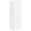 TV staliukas TV spintelių komplektas 4 pcs Aukštai blizganti balta
