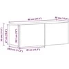 TV staliukas TV spintelių komplektas 4 pcs Sendintos medienos