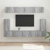 TV staliukas TV spintelių komplektas 5 pcs Pilkas Sonoma Apdirbta mediena