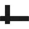TV staliukas TV spintelių komplektas 5 vnt. Juodas ąžuolas Apdirbta mediena