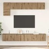 TV staliukas TV spintelių komplektas 5 pcs Amatininkų ąžuolas