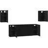 TV staliukas TV spintelių komplektas 7 pcs Juodas ąžuolas 30,5 x 30 x 60 cm