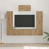 TV staliukas TV spintelių komplektas 7 pcs Amatininkų ąžuolas