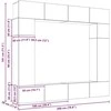 TV staliukas TV spintelių komplektas 8 pcs Juodas ąžuolas Apdirbta mediena
