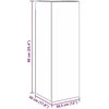 TV staliukas TV spintelių komplektas 9 pcs Juodas ąžuolas Apdirbta mediena