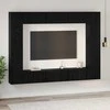 TV staliukas TV spintelių komplektas 10 pcs Juodas ąžuolas Apdirbta mediena