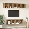 TV staliukas TV spintelių komplektas 4 pcs Amatininkų ąžuolas