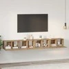TV staliukas TV spintelių komplektas 4 pcs Amatininkų ąžuolas