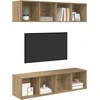 TV staliukas TV spintelių komplektas 2 pcs Amatininkų ąžuolas