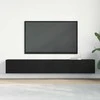 TV staliukas Televizoriaus spintelė 2 pcs Juoda 100 x 30 x 30 cm