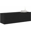TV staliukas Televizoriaus spintelė 2 pcs Juoda 100 x 30 x 30 cm