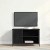 TV staliukas Televizoriaus spintelė juoda ąžuolo 80 x 40 x 50 cm