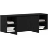 TV staliukas Televizoriaus spintelė 130 x 35 x 50 cm Juodojo ąžuolo