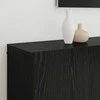 TV staliukas TV vienetai 6 pcs juoda ąžuolo Apdirbta mediena
