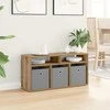 TV staliukas Žemas stalas su stalčių Amatininkų ąžuolas 87 x 27,5 x 43 cm