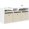 TV staliukas Žemas stalas su stalčių Balta 102 x 32 x 48,5 cm