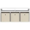 TV staliukas Žemas stalas su stalčių Balta 102 x 32 x 48,5 cm
