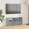 TV staliukas Žemas stalas su stalčių Betono pilka 87 x 27,5 x 43 cm