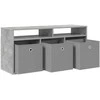 TV staliukas Žemas stalas su stalčių Betono pilka 102 x 32 x 48,5 cm