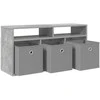 TV staliukas Žemas stalas su stalčių Betono pilka 87 x 27,5 x 43 cm