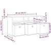 TV staliukas Žemas stalas su stalčių Betono pilka 87 x 27,5 x 43 cm