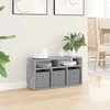 TV staliukas Žemas stalas su stalčių Betono pilka 72 x 22,5 x 38 cm