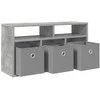 TV staliukas Žemas stalas su stalčių Betono pilka 72 x 22,5 x 38 cm