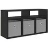 TV staliukas Žemas stalas su stalčių Juodas ąžuolas 72 x 22,5 x 38 cm