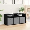 TV staliukas Žemas stalas su stalčių Juodas ąžuolas 102 x 32 x 48,5 cm
