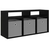 TV staliukas Žemas stalas su stalčių Juodas ąžuolas 87 x 27,5 x 43 cm