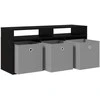 TV staliukas Žemas stalas su stalčių Juodas ąžuolas 102 x 32 x 48,5 cm