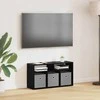 TV staliukas Žemas stalas su stalčių Juodas ąžuolas 72 x 22,5 x 38 cm