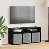 TV staliukas Žemas stalas su stalčių Juodas ąžuolas 102 x 32 x 48,5 cm