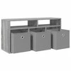 TV staliukas Žemas stalas su stalčių Pilkas Sonoma 87 x 27,5 x 43 cm