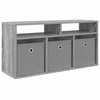 TV staliukas Žemas stalas su stalčių Pilkas Sonoma 87 x 27,5 x 43 cm