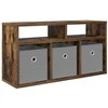 TV staliukas Žemas stalas su stalčių Rūkyta ąžuolas 72 x 22,5 x 38 cm